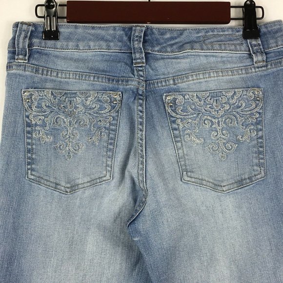 White House Black Market Womens Jeans Size 6R Boot Leg Inseam 33" Blue Denim - Picture 6 of 12